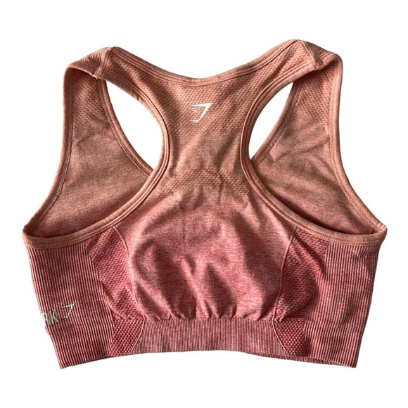 Gymshark Ombré Women’s Sports Bra Orange - Picture 2 of 3